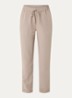 RMWTalia high waist slim fit cropped broek met steekzakken - Donkerbeige