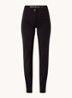 Audrey high waist slim fit broek met stretch - Zwart