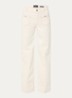 Audrey high waist straight leg jeans met opgestikte zakken - Creme