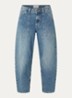 Mara high waist cropped tapered jeans met medium wassing - Indigo