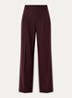 Mara high waist loose fit pantalon met gemêleerd dessin - Aubergine