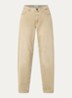 Mara high waist tapered fit jeans met gekleurde wassing - Beige