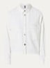 Overshirt van chambray met borstzakken - Gebroken wit