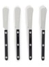 Bistrot botermes set van 4 - Zwart