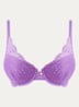 Demi push up bh met uitneembare vulling - Violet
