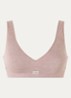 Fay bralette met ribstructuur - Lichtbruin