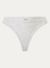 Lucy string met ribstructuur - Grijsmele
