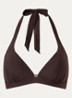 Sicily push-up triangel bikinitop - Donkerbruin