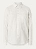 Liam regular fit overhemd met streepprint - Beige