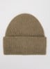 Nor ribgebreide muts in alpaca wolblend - Beige
