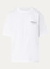 Sacohen T-shirt met logo- en backprint - Groen