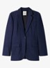 Blazer met klepzakken en pailletten - Donkerblauw