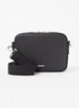 Crossbodytas van leer met logo - Black / Zwart