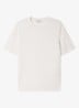 Fijngebreid T-shirt in zijdeblend - Wit