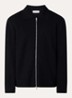 Fijngebreid vest met kraag en steekzakken - Black / Zwart