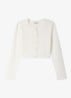 Fijngebreid vest met ronde hals - Beige