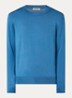 Fijngebreide pullover met ronde hals - Blue Office / Blauw