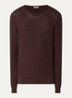 Grofgebreide pullover met structuur - Hazelnootbruin