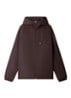 Jack met capuchon en logo - Chocoladebruin