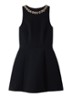 Mini jurk met strass - Zwart