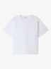 Oversized T-shirt met ronde hals - Wit