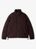 Puffer jas met logo - Chocoladebruin