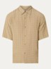 Regular fit overhemd met print - Khaki