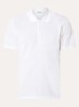 Regular fit polo van piqué katoen met logo - Wit
