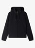 Softshell jack met opbergbare capuchon en steekzakken - Zwart