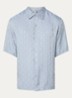 Square Cross loose-fit shirt - Chambray / Blauw