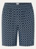 Straight fit korte broek met steekzakken - Donkerblauw