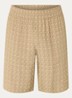 Straight fit korte broek met steekzakken - Khaki
