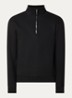 Sweater met halve rits - Zwart