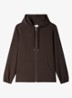 Sweatvest met capuchon - Dark Taupe / Bruin