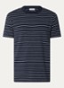 T-shirt met streepprint - Donkerblauw