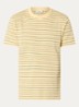 T-shirt met streepprint - Geel