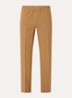 Wide fit pantalon met steekzakken en persplooi - Khaki