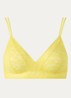 Cid bralette van kant - Geel
