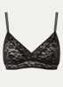 Cid bralette van kant - Zwart