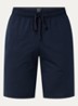 Straight fit korte pyjamabroek met steekzakken - Donkerblauw