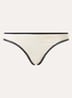 Bikinislip met ribstructuur - Gebroken wit