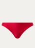 Bikinislip met structuur - Kersenrood