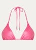 Soleil bikinitop met glanzende finish - Roze