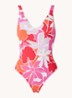 SunDancer plunge badpak met uitneembare vulling - Rood