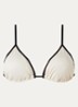 Triangel bikinitop met uitneembare vulling - Creme