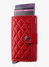Miniwallet+ pasjeshouder van leer - Rood