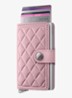 Miniwallet+ pasjeshouder van leer - Lichtroze