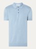 Berg regular fit polo met stretch - Blauwgrijs