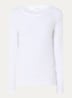 Dianna longsleeve  met ribstructuur - Wit