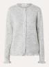 Lulu fijngebreid vest in alpaca wolblend - Lichtgrijs